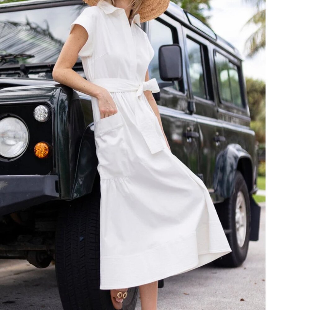 Brand New Julia Amory Betty Dress in White, XS